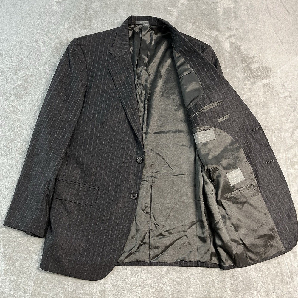 Daniel Cremieux Blazer Mens 42R Loro Piana Super 160s Wool Italy Pinstripe EUC